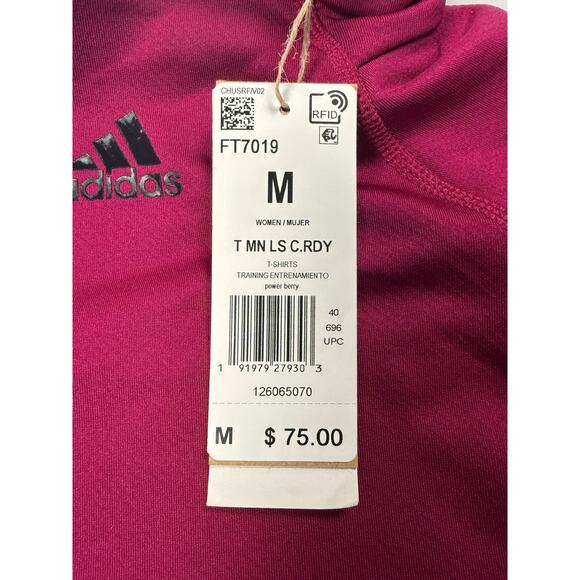 Adidas COLD.RDY Mock Neck Training Long Sleeve Gym Pullover Women’s Medium - Picture 12 of 13